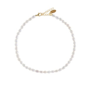 Oval Pearl Anklet