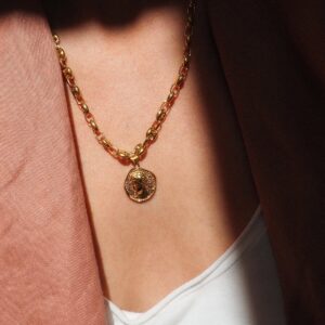 Hermis Matte Theta Necklace