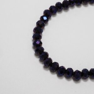 Midnight Mauve Crystal Bracelet Gold