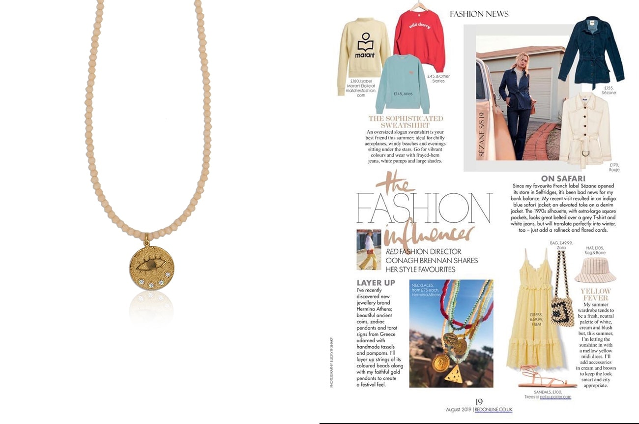 Kressida Small Champagne Crystal Necklace