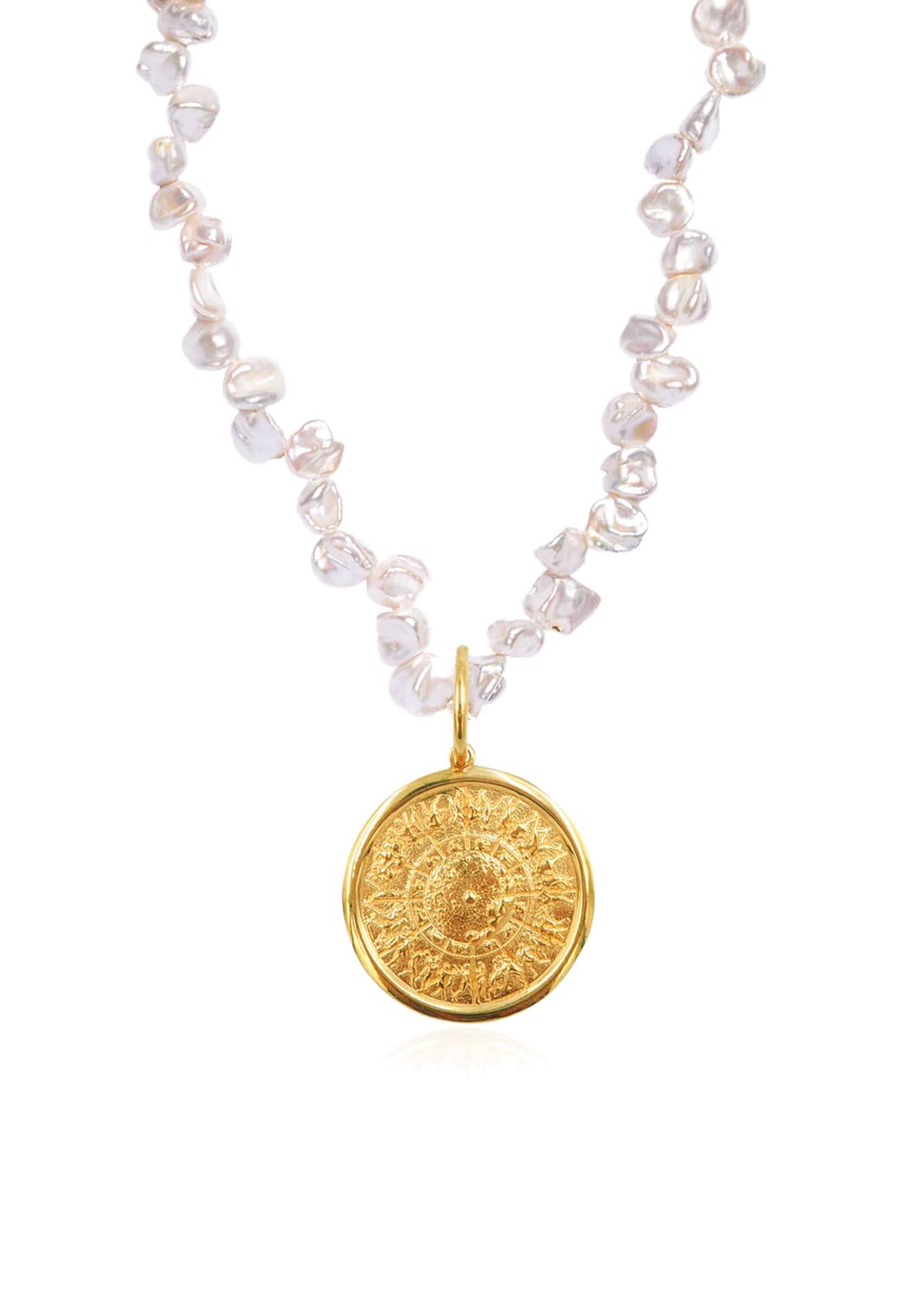 Shield of Achilles Statement Pearl Necklace Shield of Achilles Statement Pearl Necklace