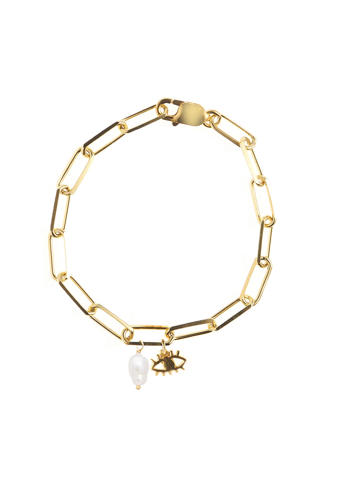 Tiny Eye Pearl Drop Yasemi Bracelet Tiny Eye Pearl Drop Yasemi Bracelet