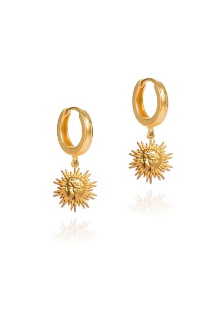 Sun Mini Slip On Earrings