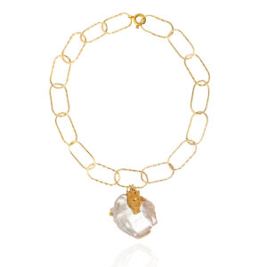 Týche Mini Galini Pearl Oval Statement Bracelet
