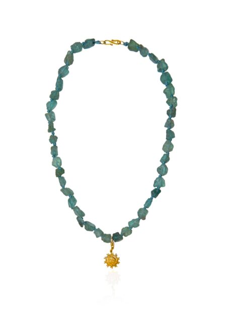 Teal Sun Mini Necklace