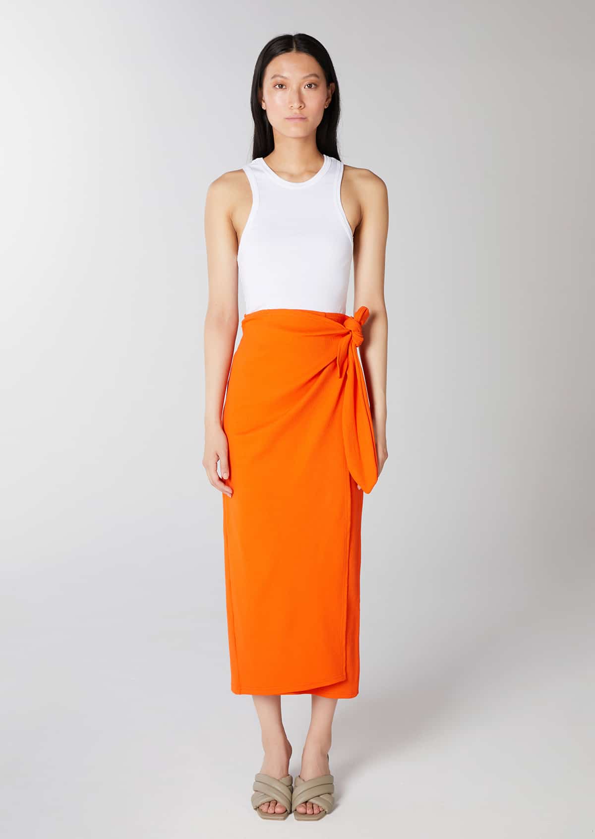 The Sarong Skirt Orange The Sarong Skirt Orange