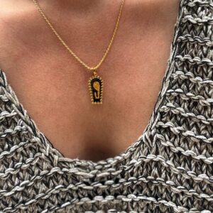 Venetia Black Cord Chain