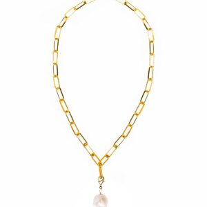 Yasemi Baroque PEARL CLIP ON Necklace