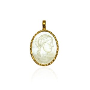 Ygieia Cameo Pearl Charm
