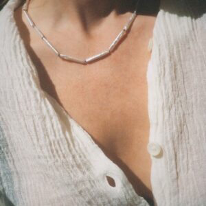 Yasemi Lilac Pearl Necklace