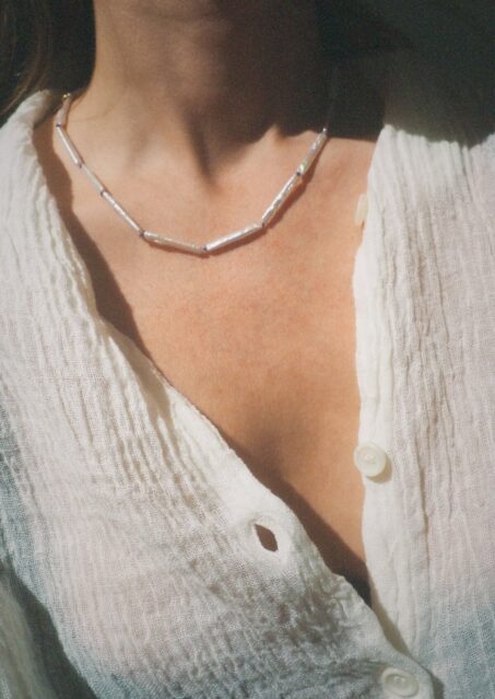 Yasemi Lilac Pearl Necklace Yasemi Lilac Pearl Necklace