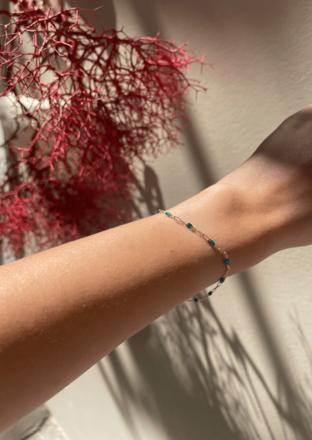 Aqua Enamel Bracelet Aqua Enamel Bracelet